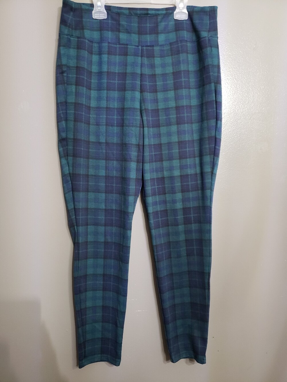 Gap Printed Leggings Blackwatch Plaid Womens Large Pull On 2022